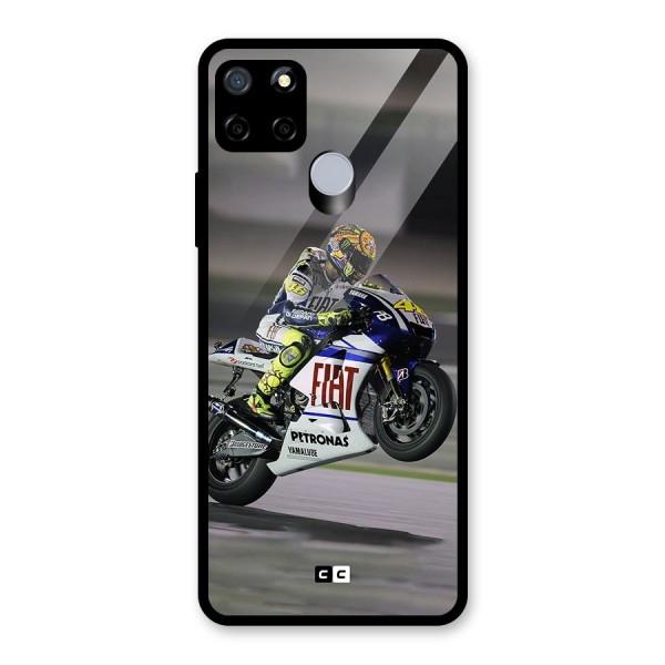 Champion Biker Glass Back Case for Realme C12