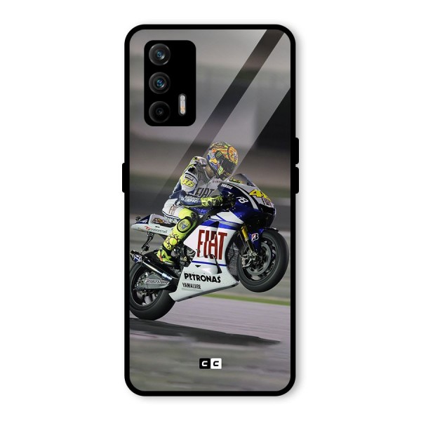 Champion Biker Glass Back Case for Realme X7 Max