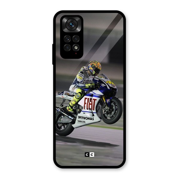 Champion Biker Glass Back Case for Redmi Note 11S