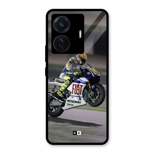 Champion Biker Glass Back Case for Vivo T1 Pro