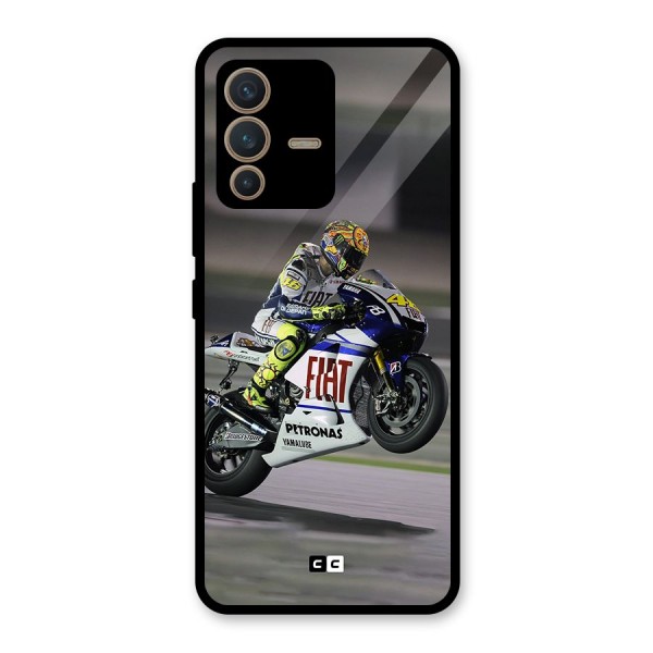 Champion Biker Glass Back Case for Vivo V23 5G