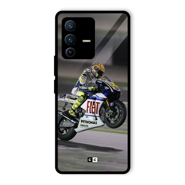 Champion Biker Glass Back Case for Vivo V23 Pro