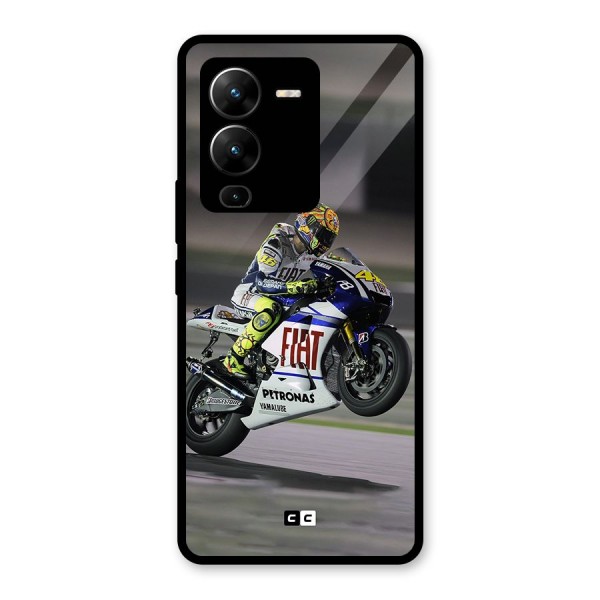 Champion Biker Glass Back Case for Vivo V25 Pro