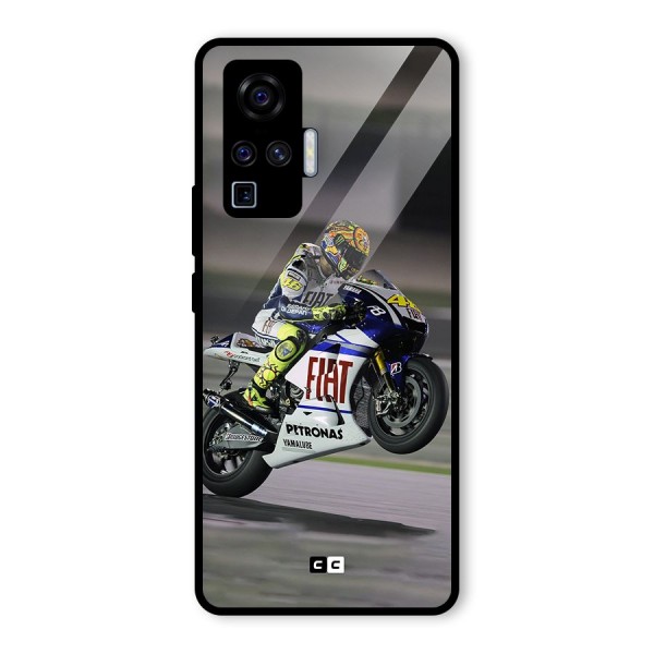 Champion Biker Glass Back Case for Vivo X50 Pro