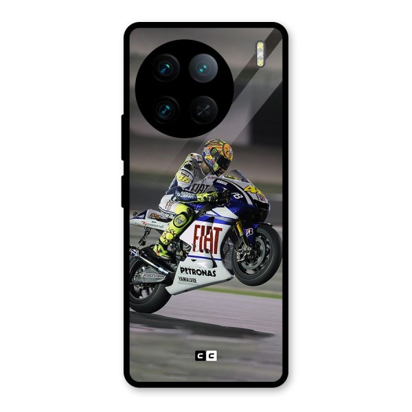 Champion Biker Glass Back Case for Vivo X90 Pro