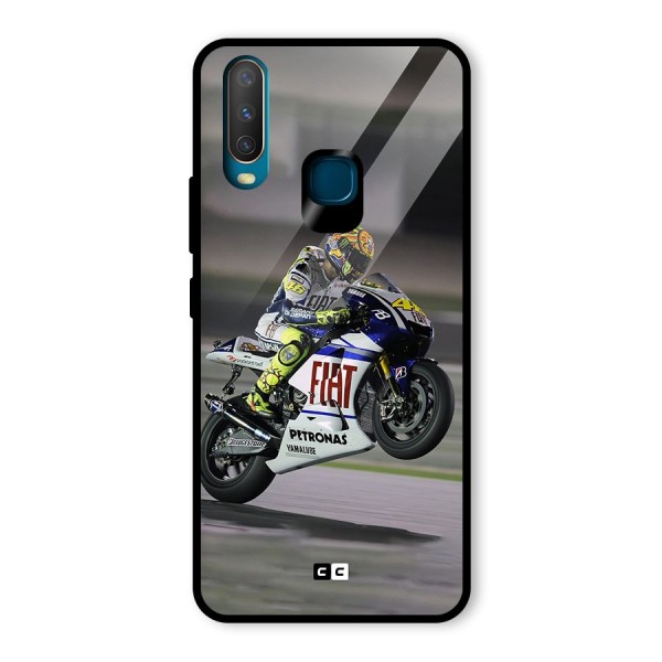 Champion Biker Glass Back Case for Vivo Y12