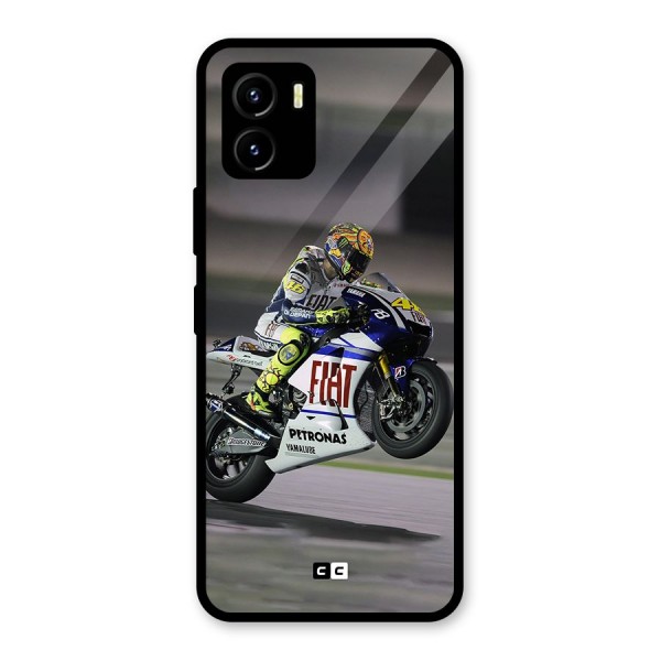 Champion Biker Glass Back Case for Vivo Y15s