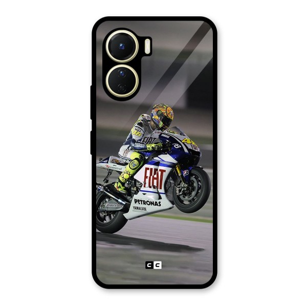 Champion Biker Glass Back Case for Vivo Y56