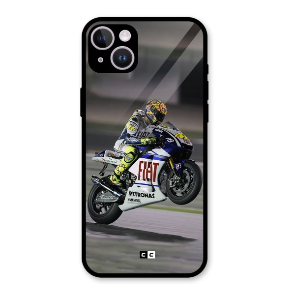 Champion Biker Glass Back Case for iPhone 14 Plus