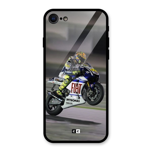 Champion Biker Glass Back Case for iPhone 8