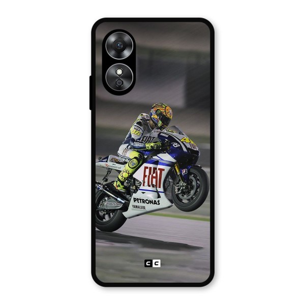 Champion Biker Metal Back Case for Oppo A17