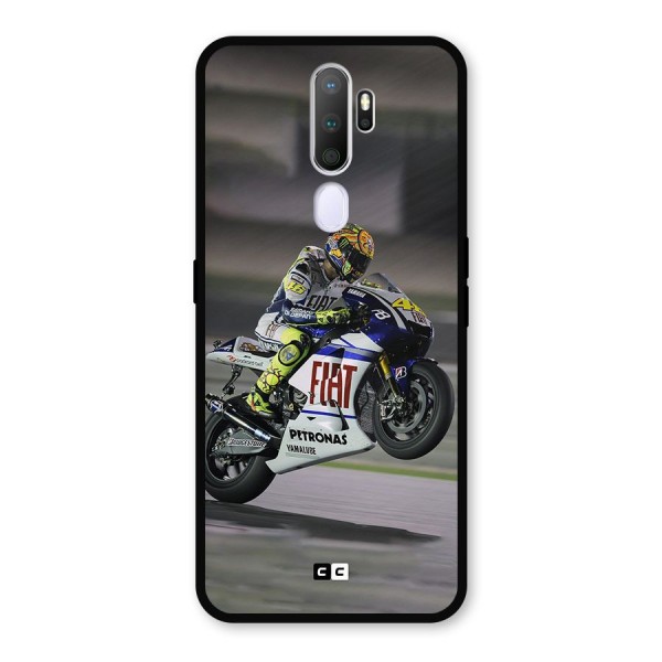 Champion Biker Metal Back Case for Oppo A5 (2020)