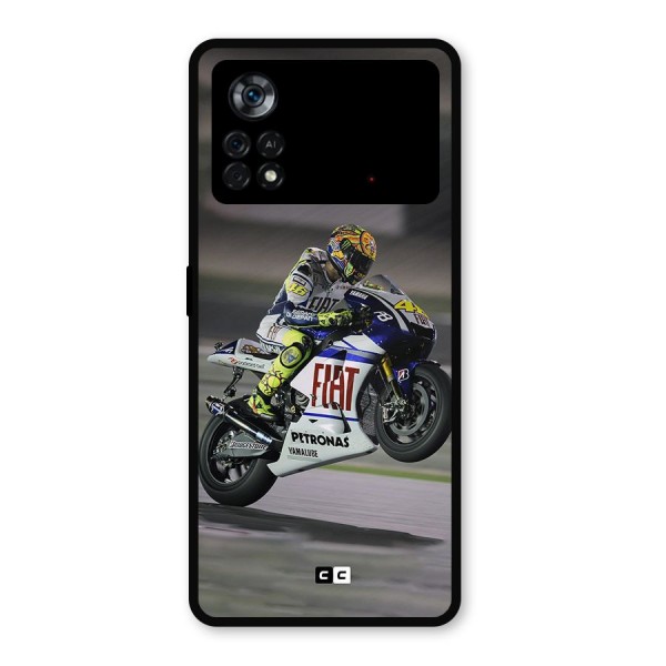 Champion Biker Metal Back Case for Poco X4 Pro 5G