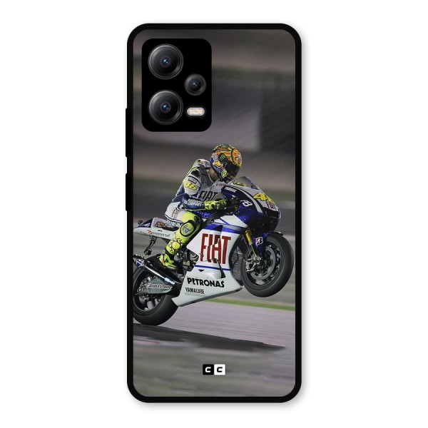 Champion Biker Metal Back Case for Poco X5