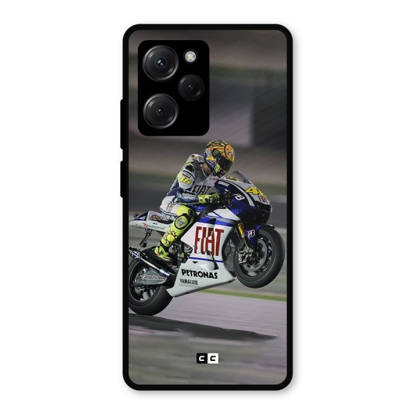 Champion Biker Metal Back Case for Poco X5 Pro