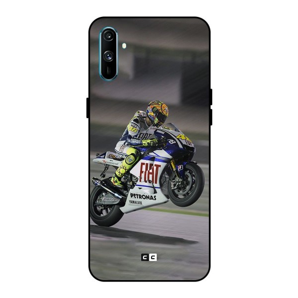 Champion Biker Metal Back Case for Realme C3