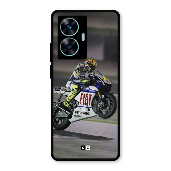 Champion Biker Metal Back Case for Realme C55