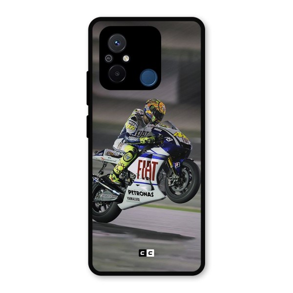 Champion Biker Metal Back Case for Redmi 12C