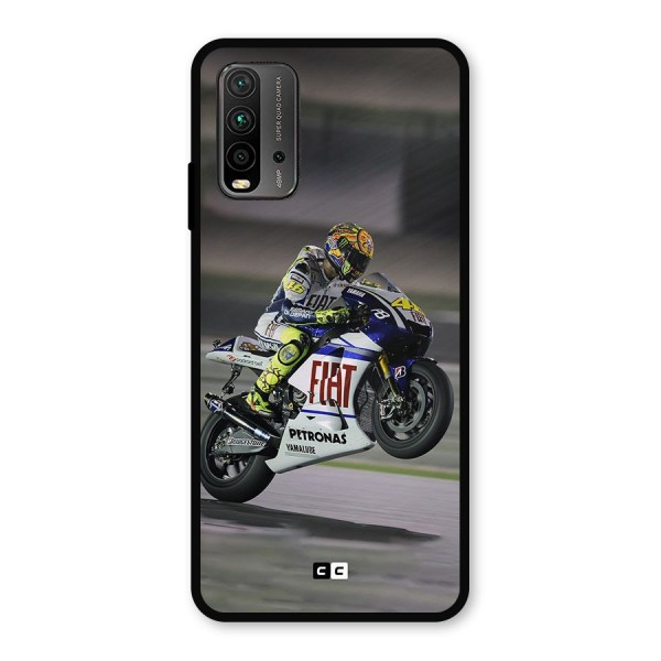 Champion Biker Metal Back Case for Redmi 9 Power