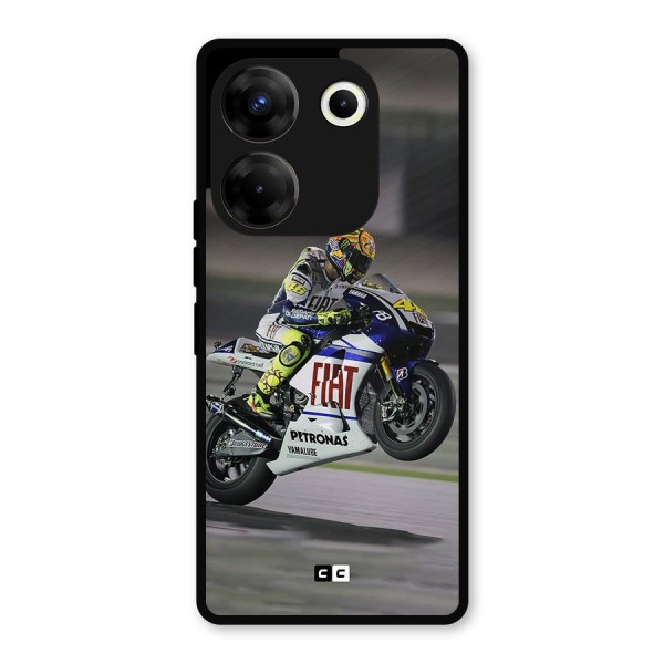 Champion Biker Metal Back Case for Tecno Camon 20 Pro