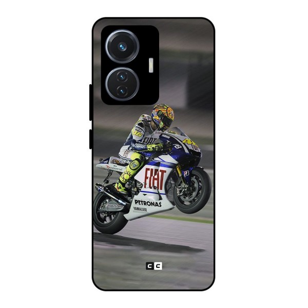 Champion Biker Metal Back Case for Vivo T1 44W