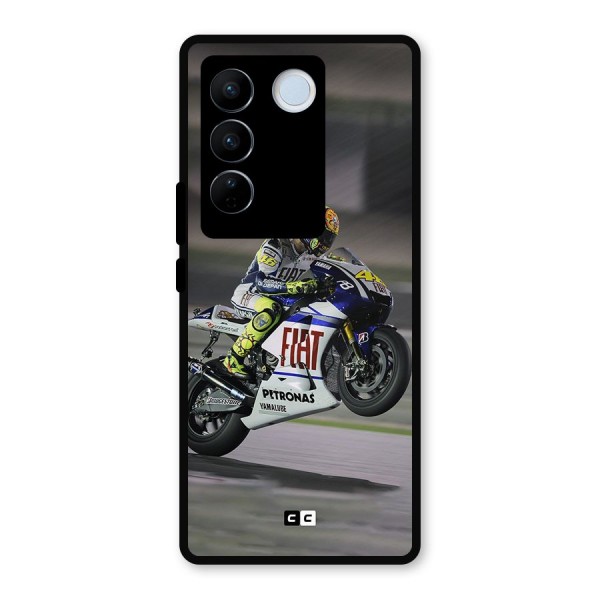 Champion Biker Metal Back Case for Vivo V27 Pro