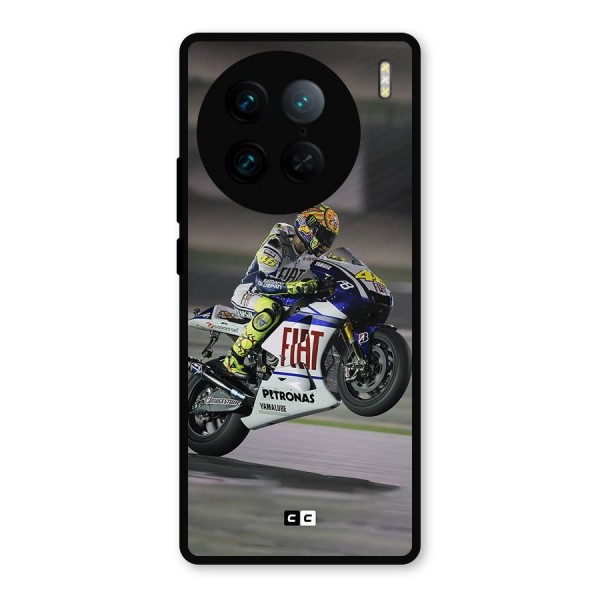 Champion Biker Metal Back Case for Vivo X90 Pro