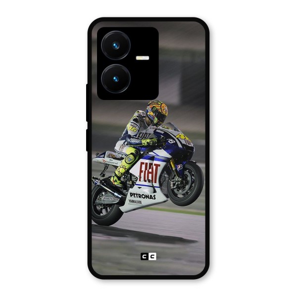 Champion Biker Metal Back Case for Vivo Y22s