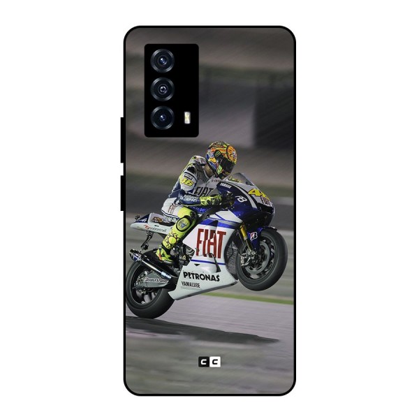 Champion Biker Metal Back Case for iQOO Z5