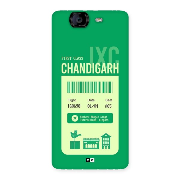 Chandigarh Boarding Pass Back Case for Canvas Knight A350