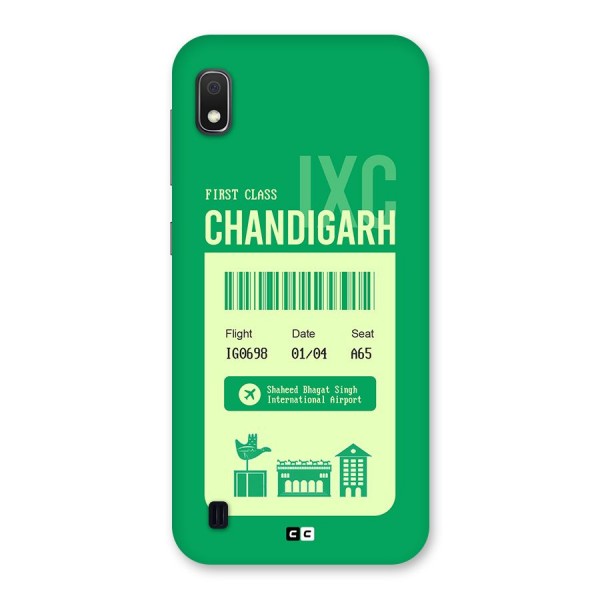 Chandigarh Boarding Pass Back Case for Galaxy A10