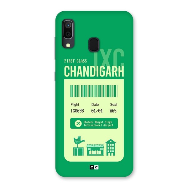 Chandigarh Boarding Pass Back Case for Galaxy A30