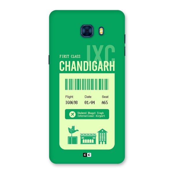 Chandigarh Boarding Pass Back Case for Galaxy C7 Pro