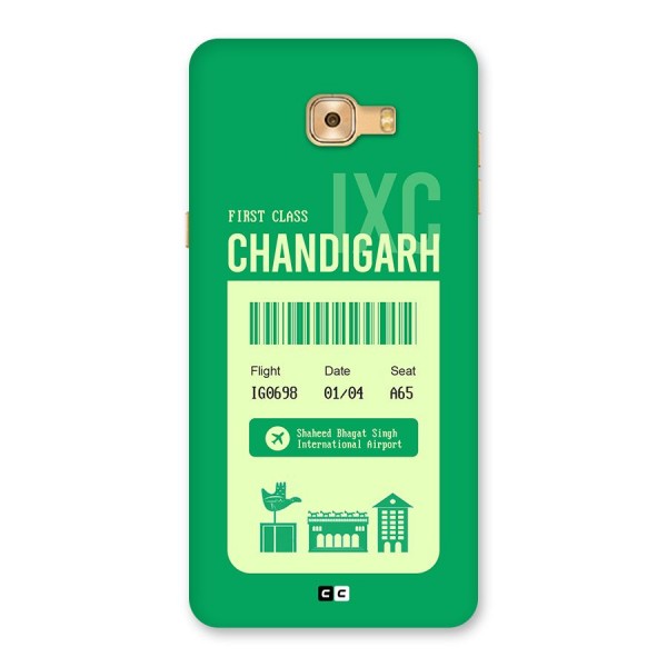 Chandigarh Boarding Pass Back Case for Galaxy C9 Pro