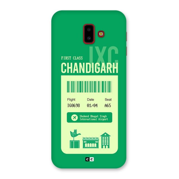 Chandigarh Boarding Pass Back Case for Galaxy J6 Plus