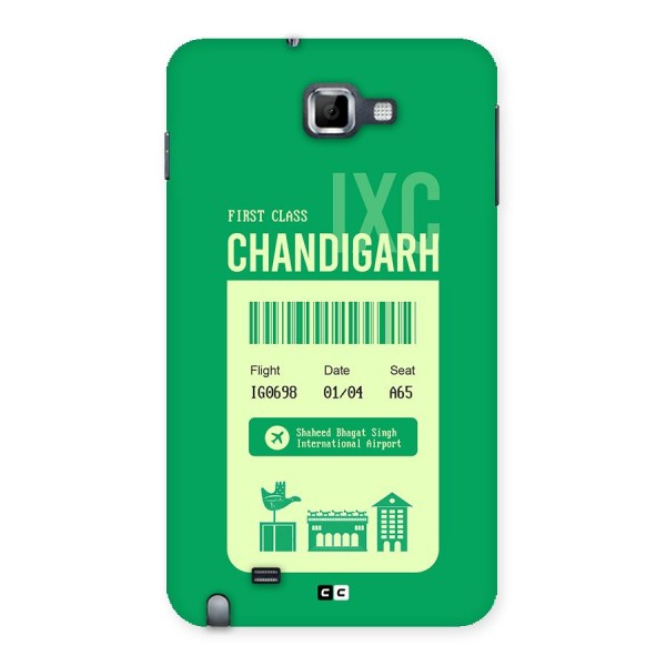 Chandigarh Boarding Pass Back Case for Galaxy Note