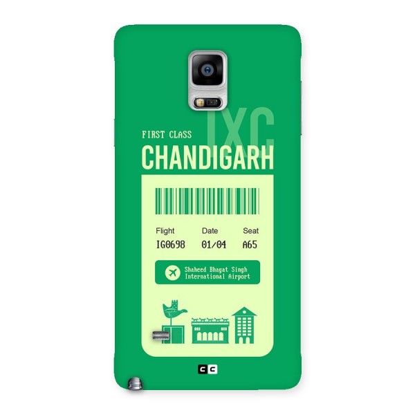 Chandigarh Boarding Pass Back Case for Galaxy Note 4