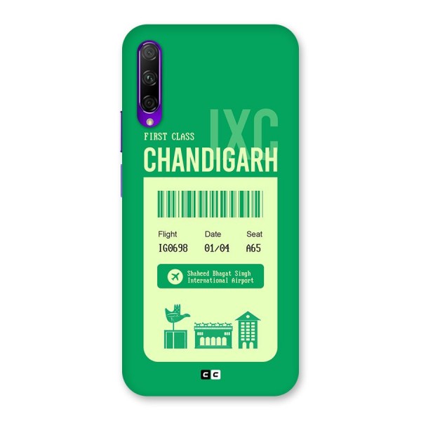 Chandigarh Boarding Pass Back Case for Honor 9X Pro