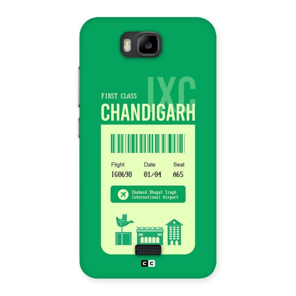 Chandigarh Boarding Pass Back Case for Honor Bee