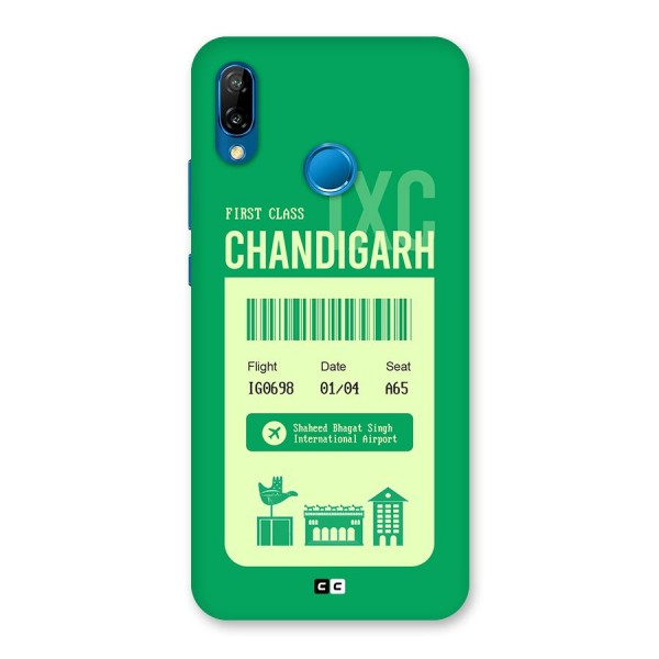 Chandigarh Boarding Pass Back Case for Huawei P20 Lite