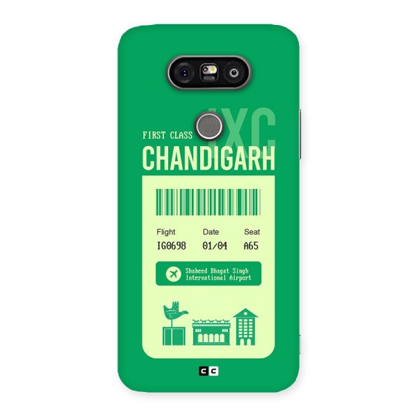 Chandigarh Boarding Pass Back Case for LG G5