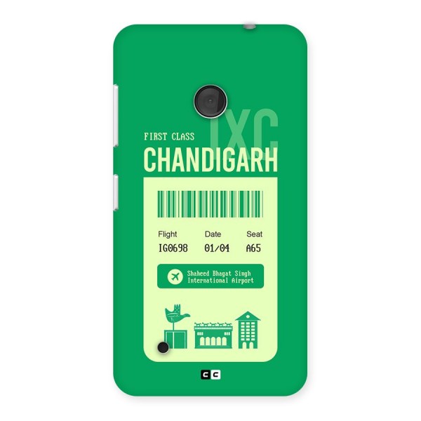 Chandigarh Boarding Pass Back Case for Lumia 530