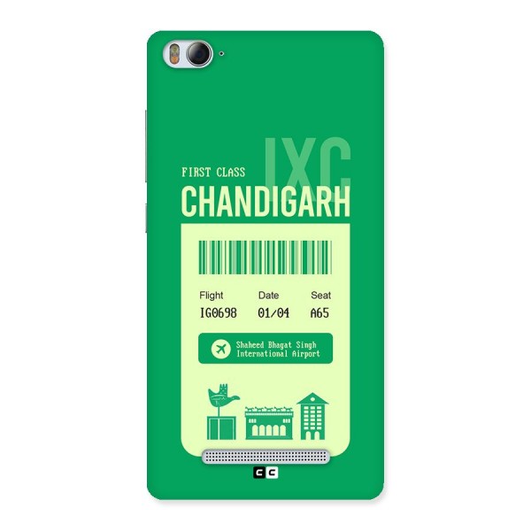 Chandigarh Boarding Pass Back Case for Mi4i