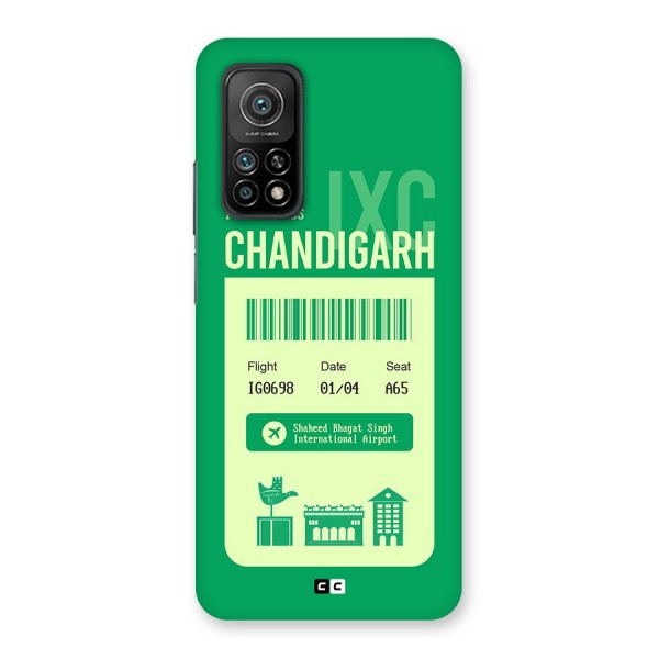 Chandigarh Boarding Pass Back Case for Mi 10T Pro 5G