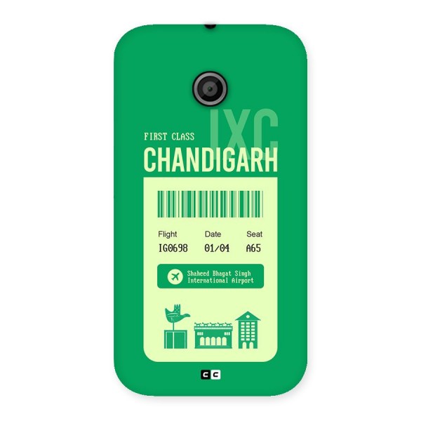 Chandigarh Boarding Pass Back Case for Moto E