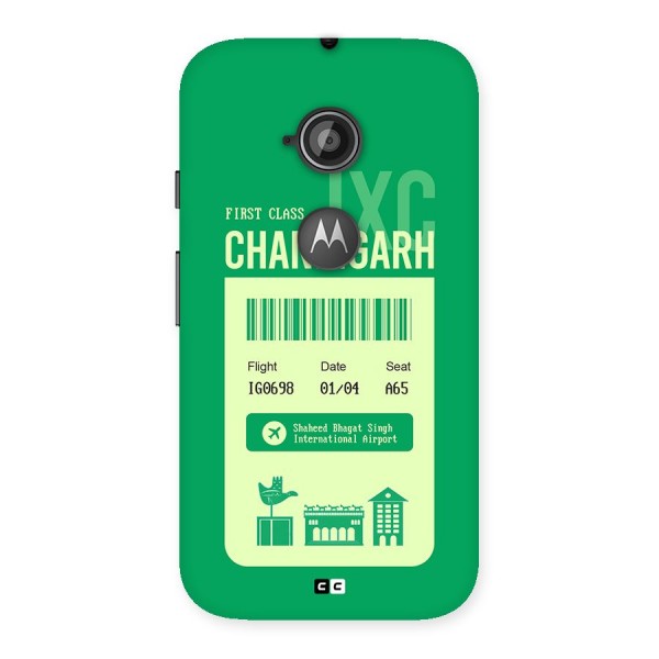 Chandigarh Boarding Pass Back Case for Moto E 2nd Gen