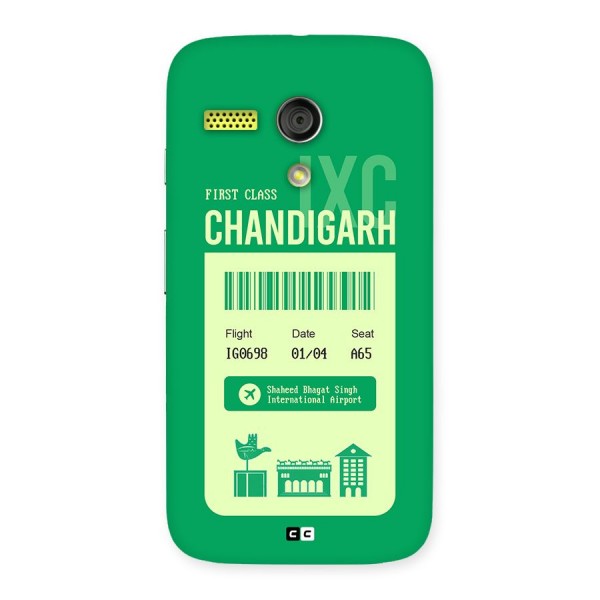 Chandigarh Boarding Pass Back Case for Moto G