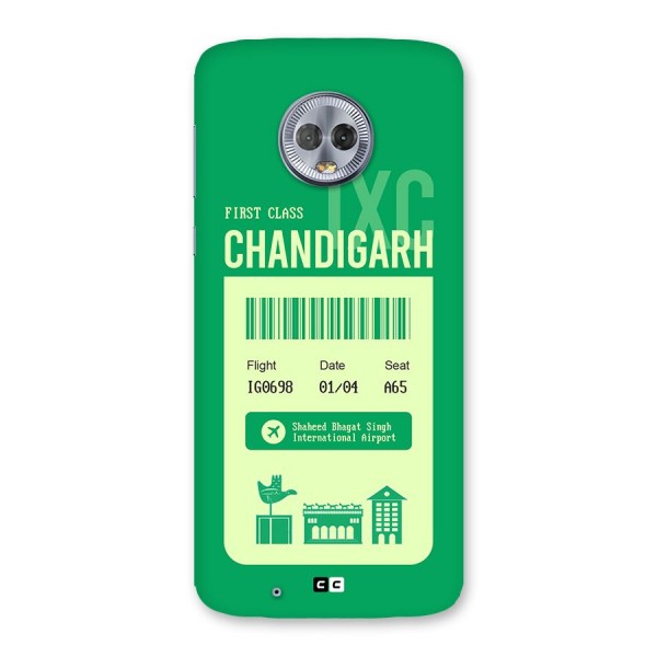 Chandigarh Boarding Pass Back Case for Moto G6