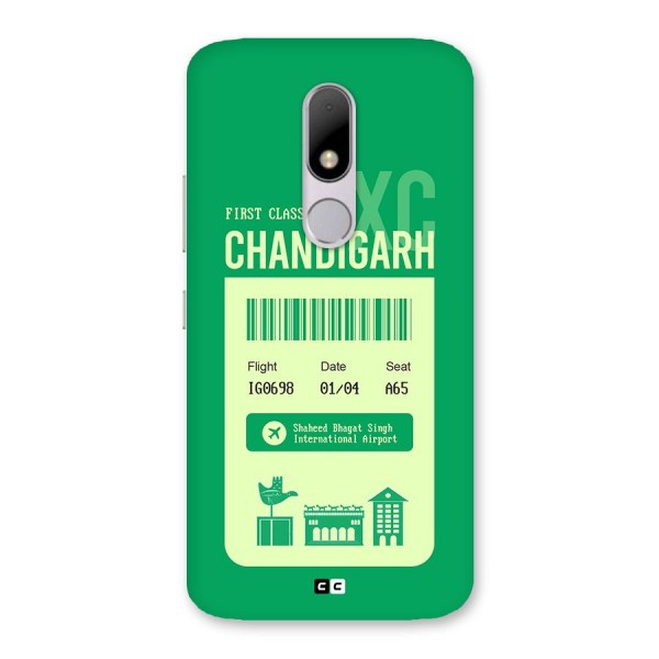 Chandigarh Boarding Pass Back Case for Moto M