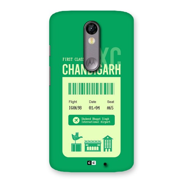 Chandigarh Boarding Pass Back Case for Moto X Force